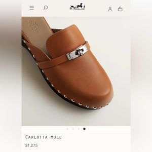 BNWOT HERMES CARLOTTA MULES!